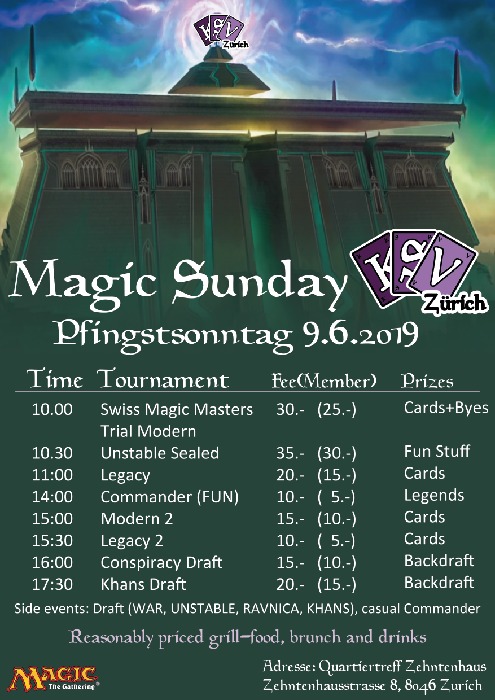 Swiss Magic Masters Trial Constructed Modern @KSVZürich